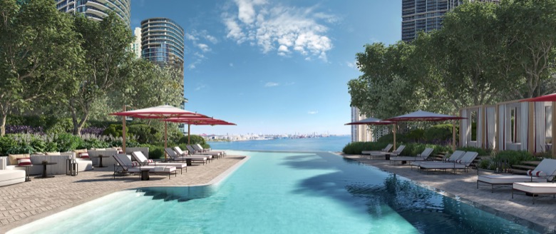 Baccarat Residences — Pool Deck