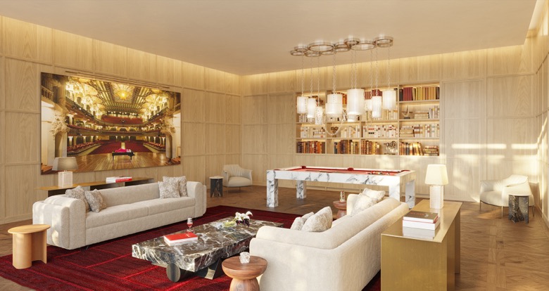 Baccarat Residences — Billiards Room