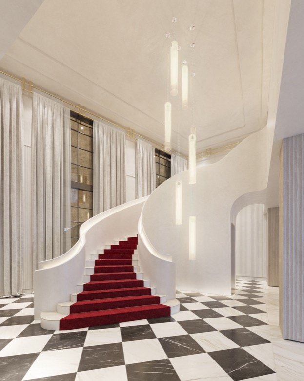 Baccarat Residences — Grand Staircase