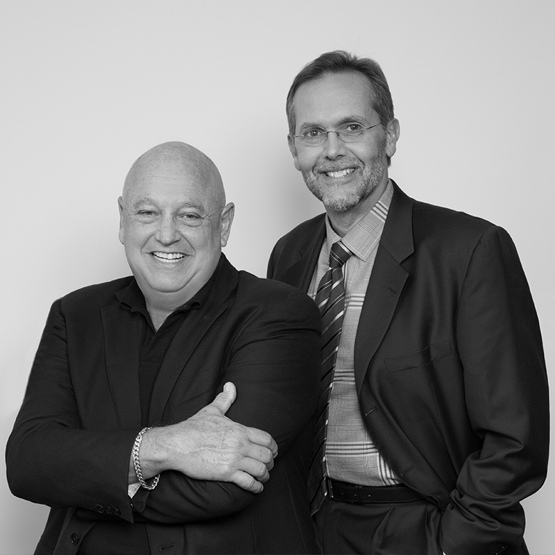 Black and white photo of The Sieger Suarez architectural partners