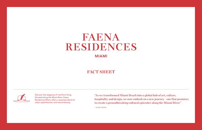 Fact Sheet — Faena Residences Miami