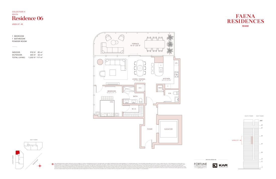 Collection III &middot; Residence 06 floor plan — Faena Residences Miami