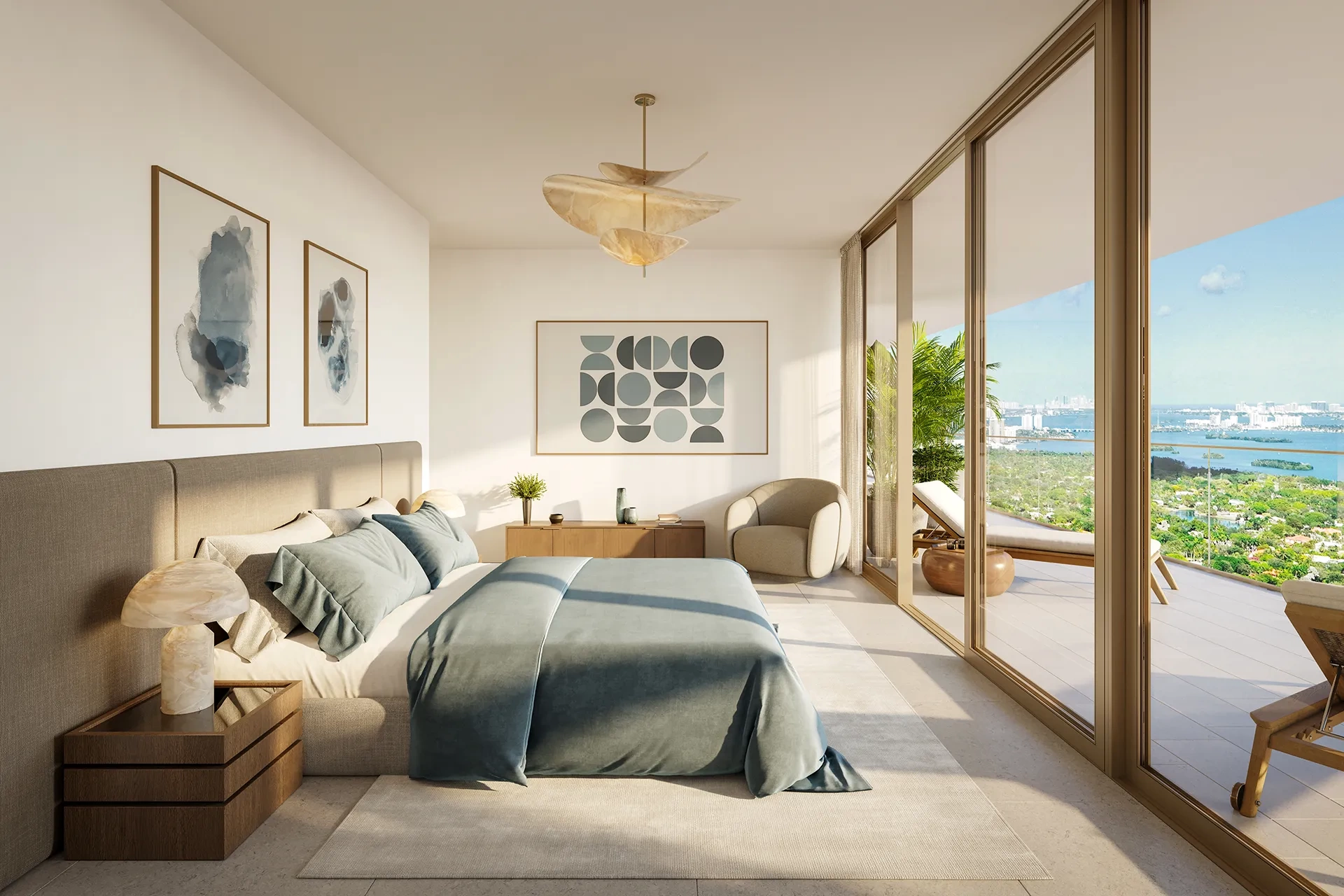<h3>Wind Down</h3>
<p>With an eye towards the intersection of joy and sophistication, bedroom interiors can shift from lively to tranquil spaces as the sun makes its descent.&nbsp;</p>