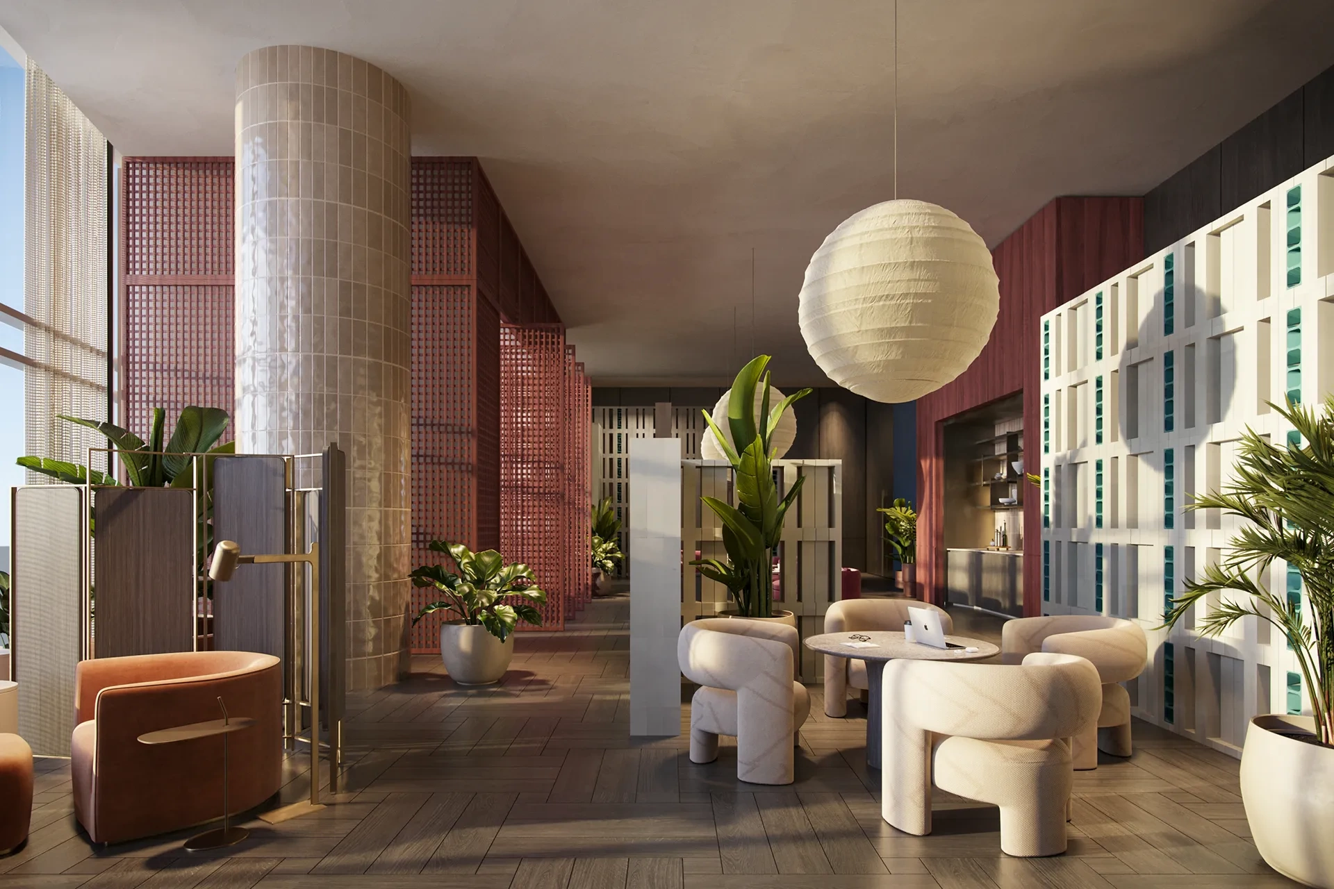 <h3>Earthly Wonders</h3>
<p>Expansive coworking areas in Miami Tropic offer flexible ways to work.</p>