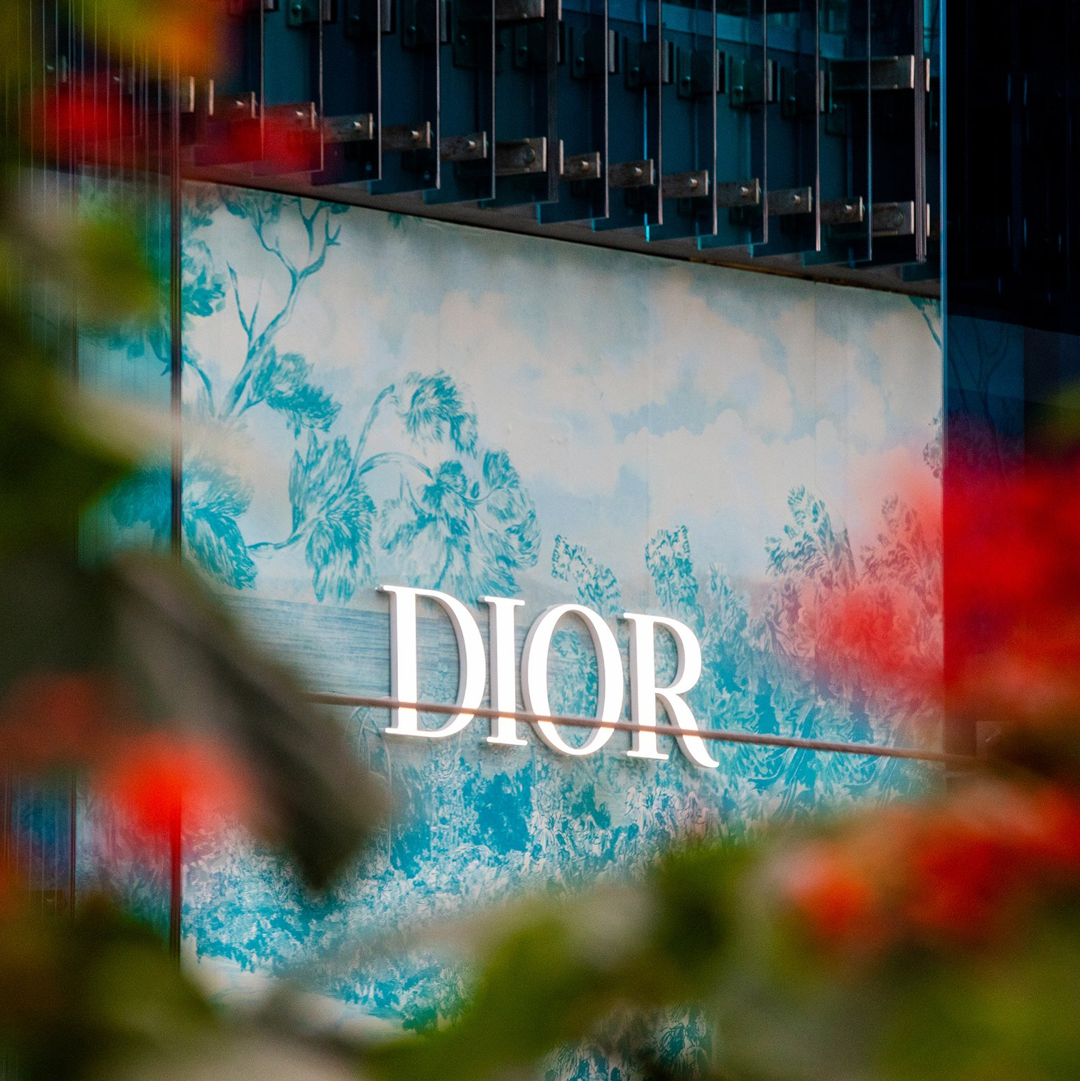 Exterior view of a Miami Dior store