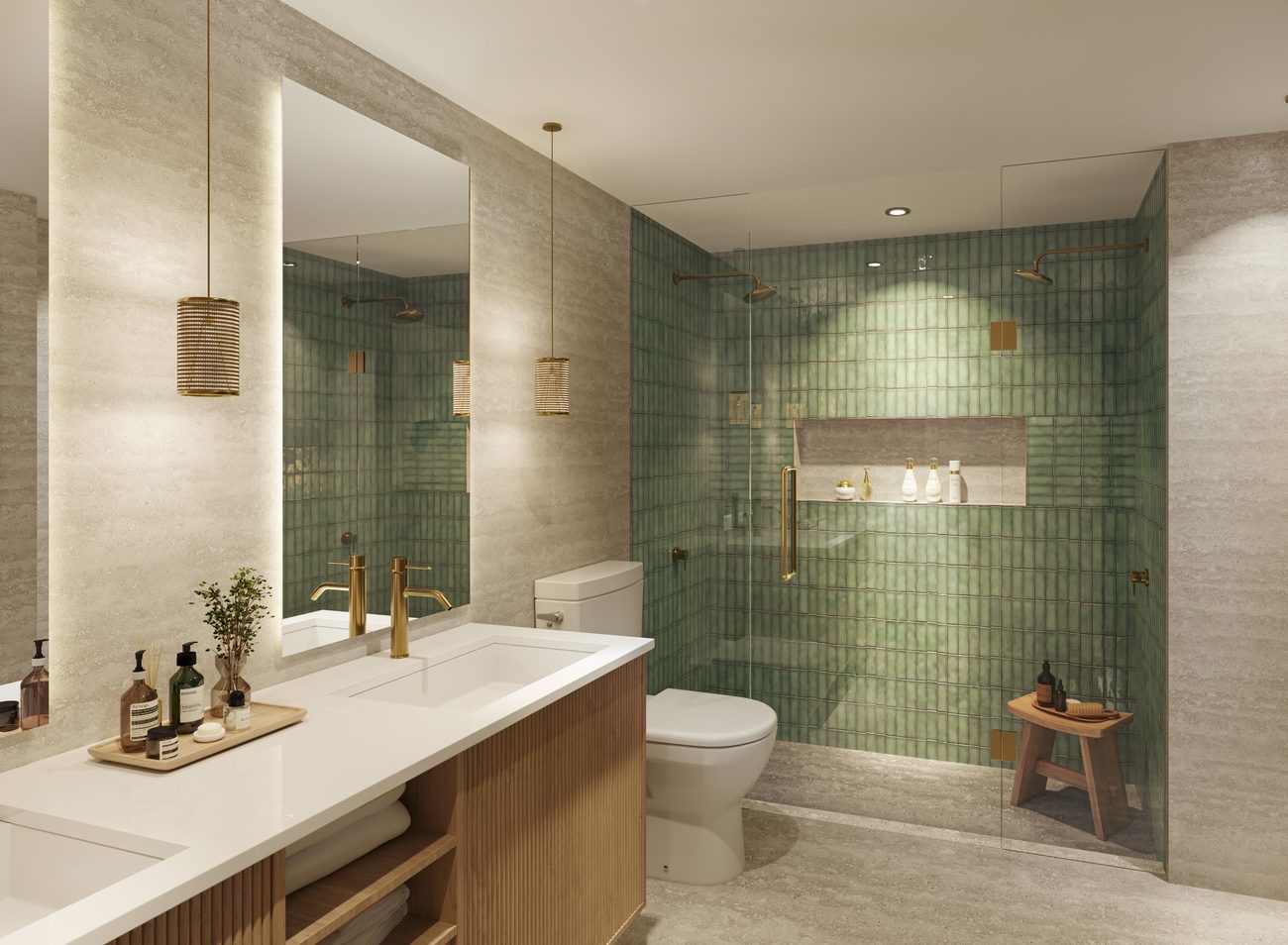 Double-Vanity Wet Room